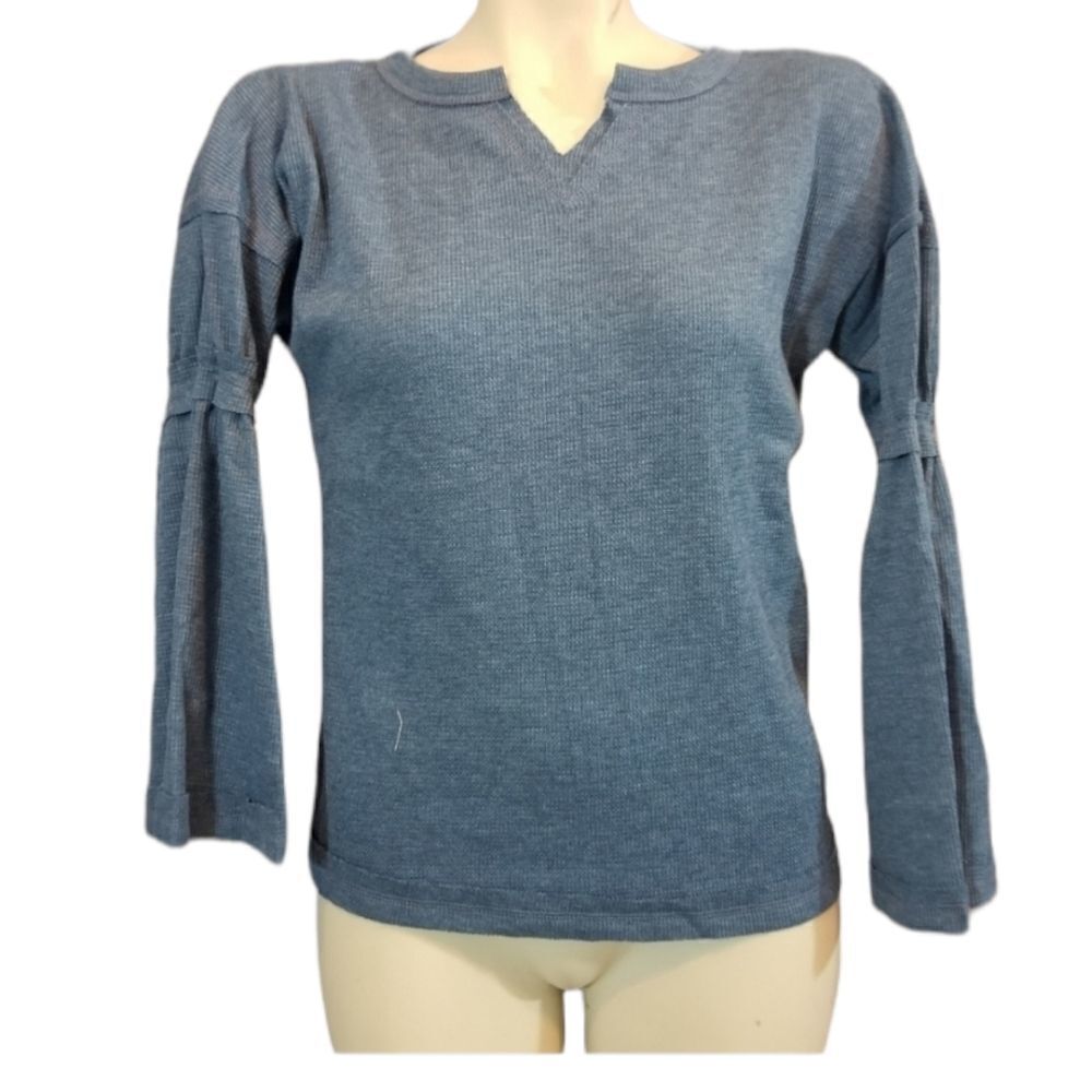 ‎baea Blue Bell Sleeve Top Size Medium